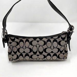 Authentic Coach Y2K 6371 Signature Demi Baguette bag